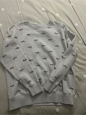 Bench Light Gray Crewneck with Multicolor Logo Motif